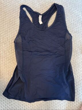 Lululemon Navy Racerback Athletic Tank Top size 6